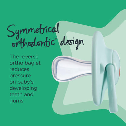 Tommee Tippee Anytime Soothers, Symmetrical Orthodontic Design, BPA-Free Silicone, 18-36m, Pack of 6 Dummies