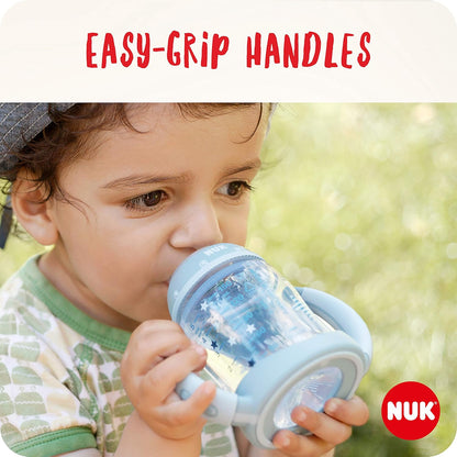 NUK First Choice+ Learner Cup Sippy Cup | 6-18 Months | Leak-Proof Silicone Spout | Anti-Colic Vent | BPA | 150ml